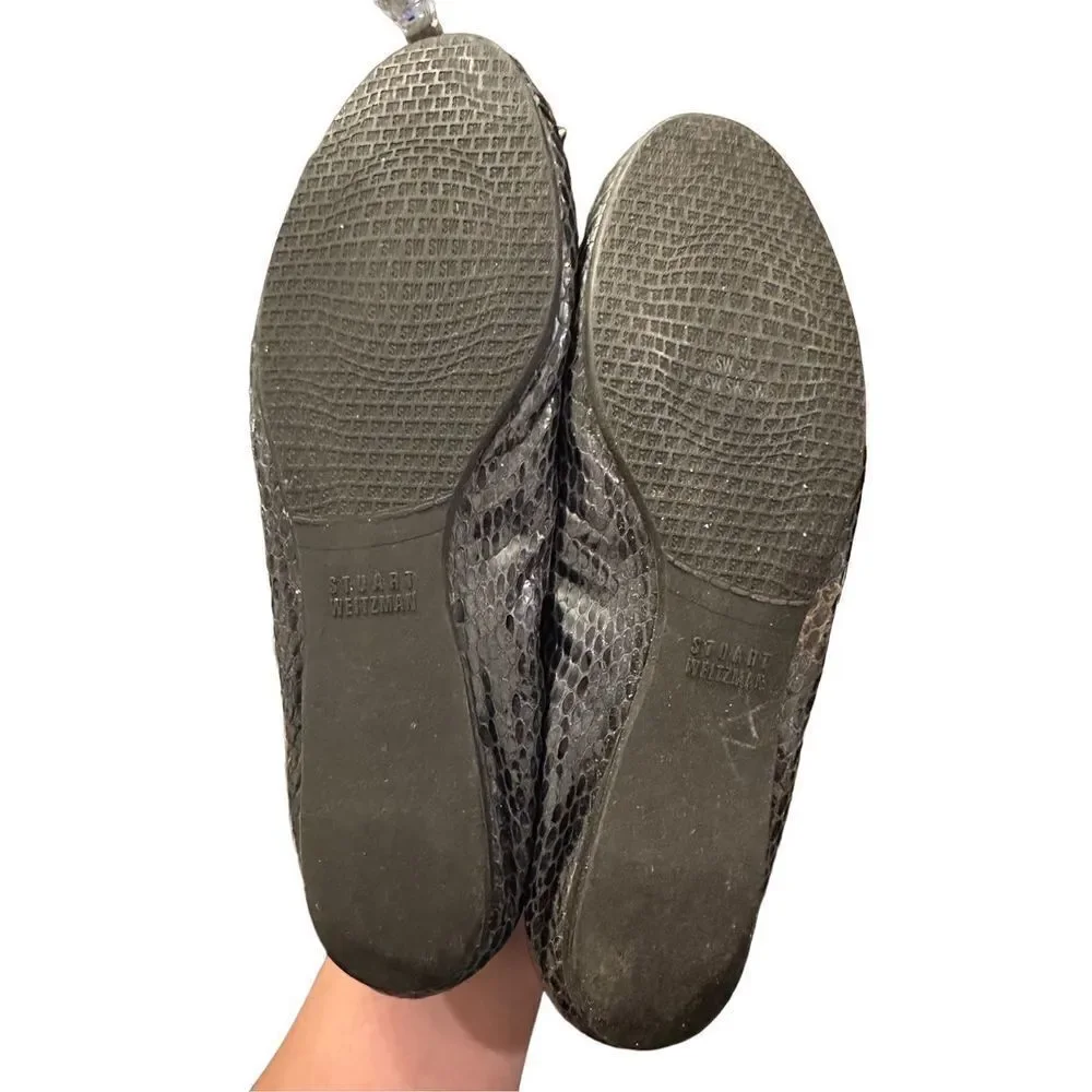 Stuart Weitzman Snakeskin Ballet Flats